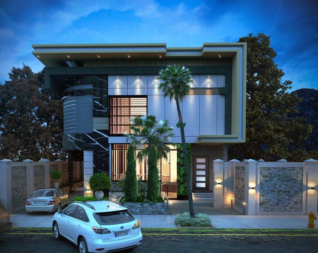 Night Exterior Villa